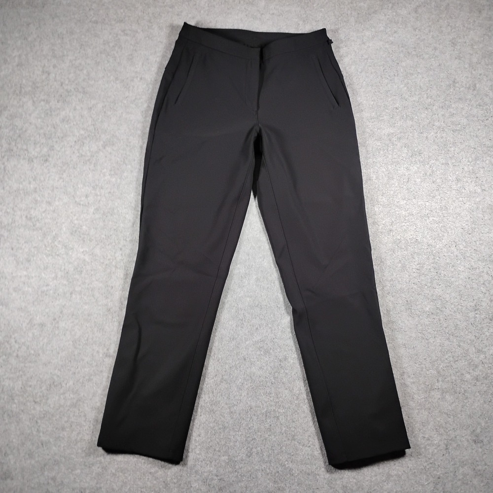 Lululemon Womens Black Commuter Trouser Pants Reflective Cuff Sz 4